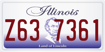 IL license plate Z637361