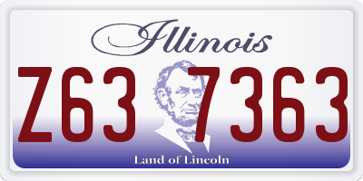 IL license plate Z637363