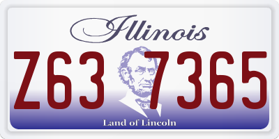 IL license plate Z637365