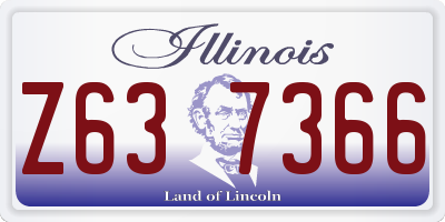 IL license plate Z637366