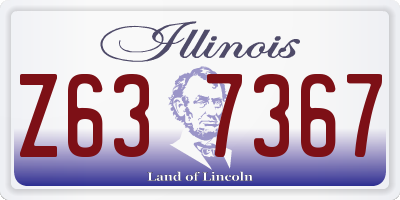IL license plate Z637367
