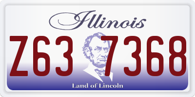 IL license plate Z637368