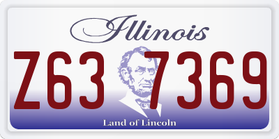 IL license plate Z637369