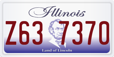 IL license plate Z637370