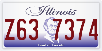 IL license plate Z637374
