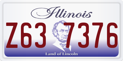 IL license plate Z637376
