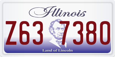 IL license plate Z637380