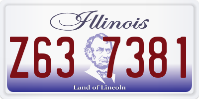 IL license plate Z637381