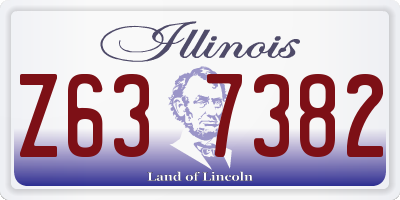 IL license plate Z637382
