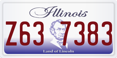 IL license plate Z637383