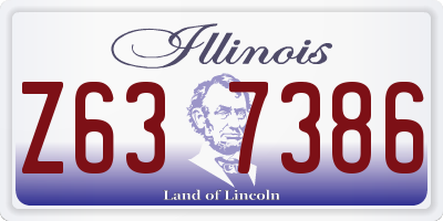 IL license plate Z637386