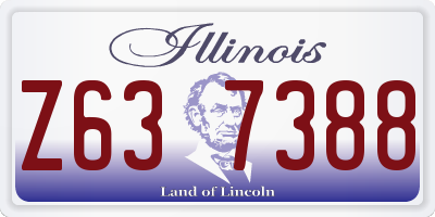 IL license plate Z637388