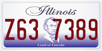 IL license plate Z637389