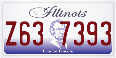 IL license plate Z637393