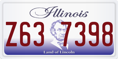 IL license plate Z637398