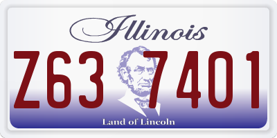 IL license plate Z637401