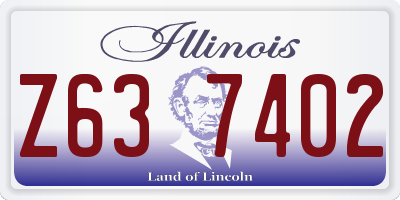 IL license plate Z637402