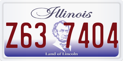 IL license plate Z637404