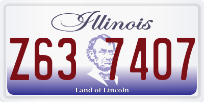 IL license plate Z637407
