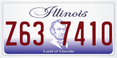IL license plate Z637410
