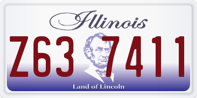IL license plate Z637411