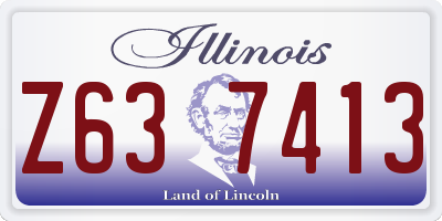 IL license plate Z637413