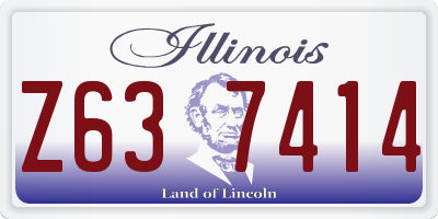 IL license plate Z637414