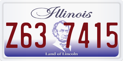 IL license plate Z637415
