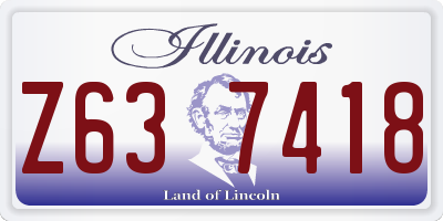 IL license plate Z637418