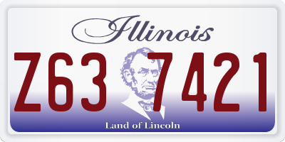 IL license plate Z637421