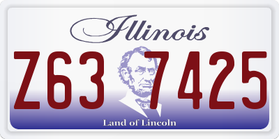 IL license plate Z637425
