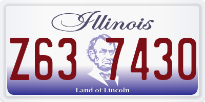 IL license plate Z637430