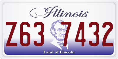 IL license plate Z637432