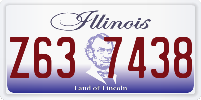IL license plate Z637438