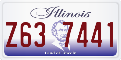 IL license plate Z637441