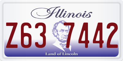 IL license plate Z637442