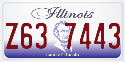 IL license plate Z637443