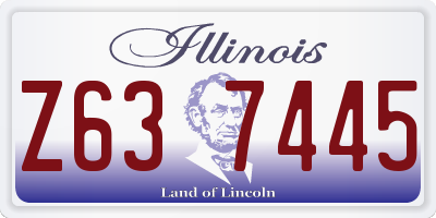 IL license plate Z637445