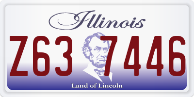 IL license plate Z637446