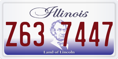 IL license plate Z637447