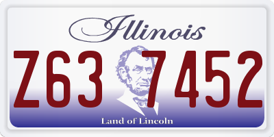 IL license plate Z637452