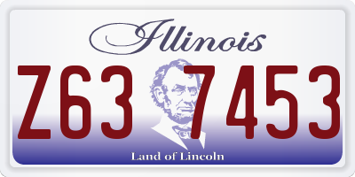 IL license plate Z637453