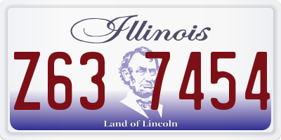 IL license plate Z637454