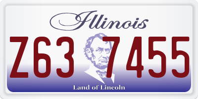 IL license plate Z637455