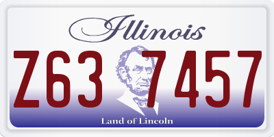 IL license plate Z637457