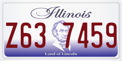 IL license plate Z637459