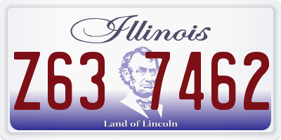 IL license plate Z637462