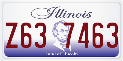 IL license plate Z637463