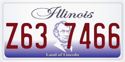 IL license plate Z637466