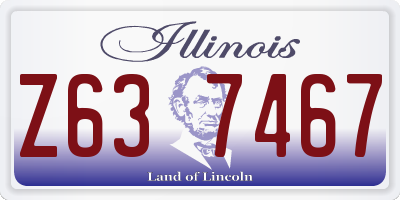 IL license plate Z637467